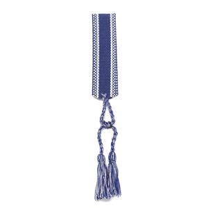 Navy Braided Tassel Bracelet 