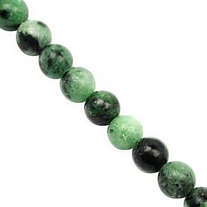 93cts Zoisite Smooth Round Approx 6mm, 28 cm Strand