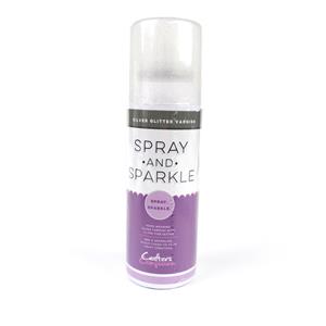 Crafters Companion Spray and Sparkle Silver Glitter Varnish - 125ml