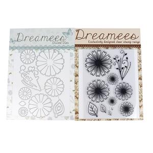 Puffball Flowers Stamp and Die Duo
