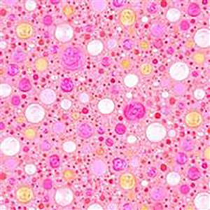 Mindful Mandalas in Pink Pastel Pebble Fabric 0.5m