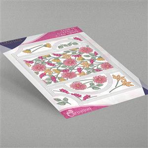 Carnation Crafts Floral Gatefold Card Shape Die Set