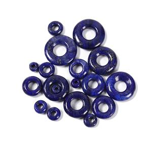 Kit 2: 80cts Lapis Lazuli Graduated Donuts Approx from 6mm to 20mm - 16pcs