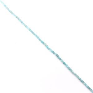 22cts Apatite Faceted Rondelles Approx 3x2mm, 38cm Strand