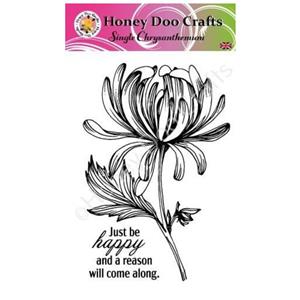 Honey Doo Crafts Single Chrysanthemum A6 Stamp Set