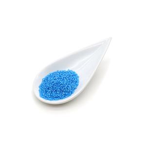 Miyuki White Lined Capri Blue AB 11/0 Delica Beads (7.2GM)