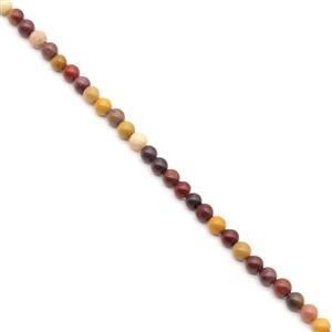 260cts Mookite Plain Round Approx 4mm, 2 Metre Strand