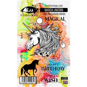 Visible Image Magical Unicorn Stamp Set