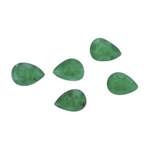 0.6cts Zambian Emerald 4x3mm Pear Pack of 5 (O)