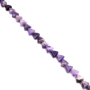 175cts Amethyst Fancy Triangles Approx 10mm, 38cm Strand