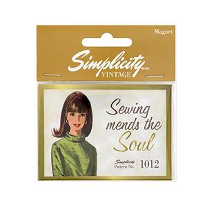 Simplicity Vintage Magnet (Sewing Mends the Soul) 4534/4402 Pattern