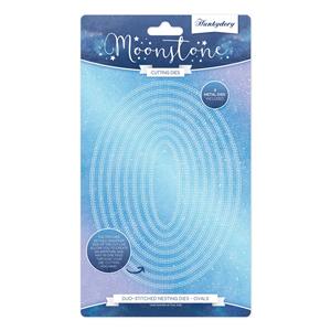 Moonstone Dies - Duo-Stitched Nesting Dies -  Ovals, Contains 8 metal dies, Usual £19.99