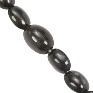 100cts Black Star Diopside Smooth Oval Approx 7.5x5.8mm to 14.8x9.5mm 29cm Strand
