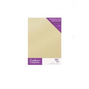 CC - Glitter Card 10 Sheet Pack - Ivory
