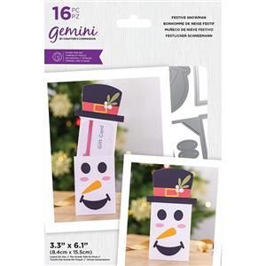 Gemini Stamp & Die - Festive Snowman - 16PC