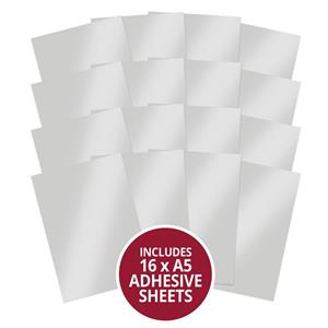 Stickables Self-Adhesive Mirri - A5 Silver, Contains 16 x Silver A5 Self-Adhesive Mirri Sheets.