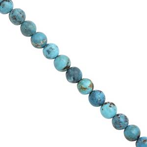 35cts Turquoise Smooth Round Approx 6mm, 15cm Strand