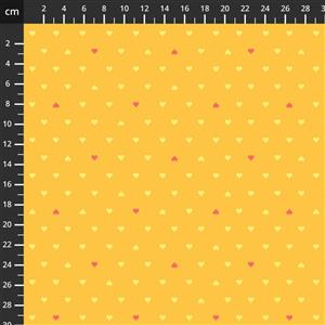 Tula Pink Besties Collection Unconditional Love Buttercup Fabric 0.5m