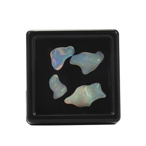 11cts Natural Ethiopian Opal Organic Shape, Approx 8x6 - 24x8mm, in a box