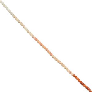 100cts Natural Ombre Pink Aventurine Plain Rounds Approx 6mm, 38cm Strand