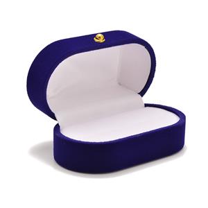 Sapphire Blue Double Ring Box