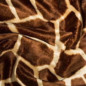 Big Giraffe Velboa Faux Fur Fabric 0.5m