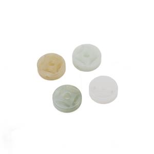 20cts Type A Green & White Jadeite Carved Beads Approx 12mm, 4pcs