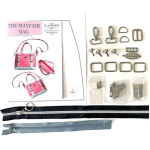Rebecca Alexander Frost The Mayfair Bag Paper Pattern & Silver Hardware