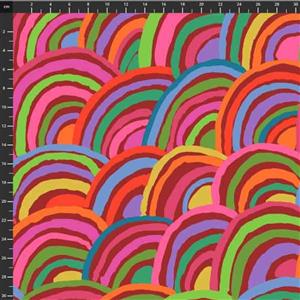 Kaffe Fassett Collective Rainbows Red Fabric 0.5m