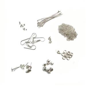 Base Metal Findings Pack Inc. Hoops, Butterfly & Clasps (48pcs)