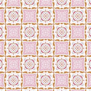 Riley Blake Heartsong Pattern Pink Fabric 0.5m