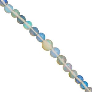 9cts Ethiopian Opal Graduated Plain Rounds Approx 2 to 5mm, 14cm Strand With Spacers