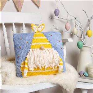 Wool Couture Easter Gonk Cushion Cover Knitting Kit With Free Knitting Needles Worth £5