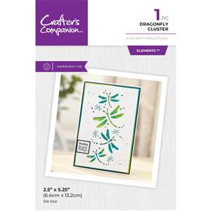 Crafters Companion Metal Dies Elements - Dragonfly Cluster