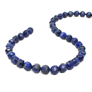 260cts Lapis Lazuli Faceted Lantern Beads Approx 9mm, 38cm Strand