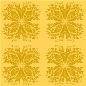 Sanntangle Diamond Yellow Silhouette Fabric 0.5m