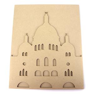 Bert & Gert's French Collection Sacre Coeur Cathedral Large MDF Embellishment