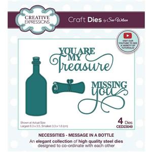Creative Expressions Sue Wilson Necessities Message In A Bottle Die