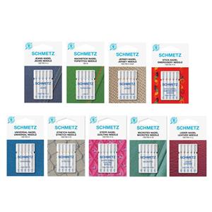 The Schmetz Sewing Machine Needle Bundle - Contains 9 Packs SAVE £2.52