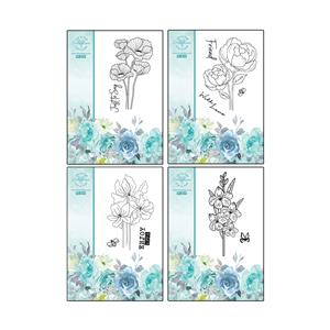 Fancy Flowers Stamp Collection