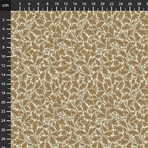 William Morris Oak Linen Fabric 0.5m