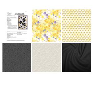 Suzie Duncan Beehive Hexagon Wall Hanging Quilt Kit: Instructions & Fabric (2.5m)