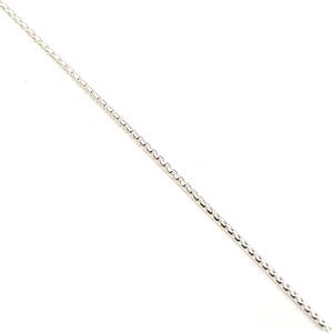 925 Sterling Silver Round Box 1.0mm Chain 24