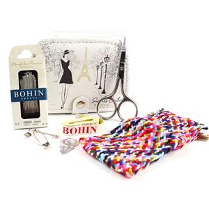 Bohin. Sewing Kit. - Scissors, Tape Measure, Needles, Pins & Wallet