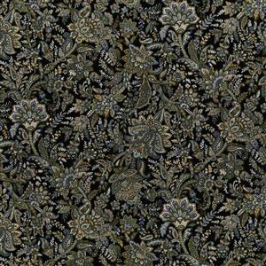 Sevenberry Paisley Black Fabric 0.5m Exclusive
