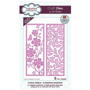 Creative Expressions Sue Wilson Floral Panels Flowering Dogwood Craft Die