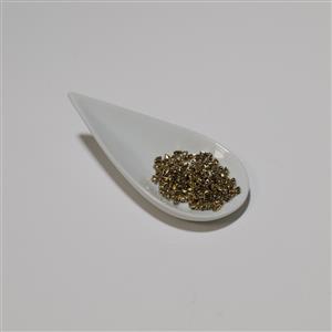 Mini Gem Duos, Crystal Full Amber; 6x4mm; 8.5GM 