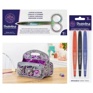 Crafter's Companion Tote and Threaders Tool Selection