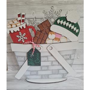 MDF Basket and Hot Cocoa