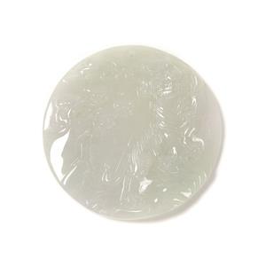 150cts Type A Jadeite Tigress master carving, Approx. 50mm